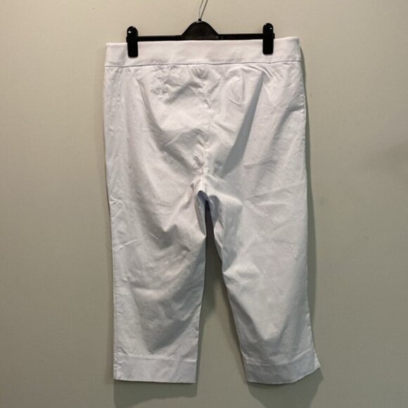 Laura plus white Straight Leg Pull-On Capris size 16 - Picture 6 of 12